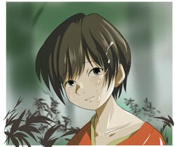 clothing cum highres mushishi nekorin renzu renzu_(mushishi) solo