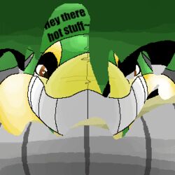 allbadbadgers animated apocalypse assimilation brainwashing bulge conditional_dnp corruption crittermatic furry grin human infection infectious latex low_res male mind_(disambiguation) nintendo permagrin pokemon pokemon_(species) pool_toy rubber smile smug snivy transformation video_games virus