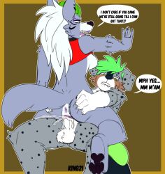 anthro anus balls bite biting_lip breasts canid canine color cum cum_in_pussy cum_inside dialogue digital_media_(artwork) dog domestic_dog duo ejaculation english_text female five_nights_at_freddy's five_nights_at_freddy's:_security_breach furry furry_only genitals humanoid kingdraws male male/female mammal nipples pawpads paws penetration penis post_orgasm_torture pussy riding roxanne_wolf_(fnaf) scottgames sex shirt shirt_up testicles text uncensored vaginal vaginal_penetration vaginal_sex video_games wolf