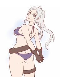 alternate_costume ass ass_cleavage bikini butt_crack female fire_emblem fire_emblem_awakening fire_emblem_heroes hayato_stuff large_ass official_alternate_costume purple_bikini purple_swimsuit robin_(female)_(summer)_(fire_emblem) robin_(fire_emblem) robin_(fire_emblem)_(female) sideboob solo swimsuit