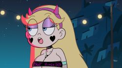 animated bad_end big_breasts blue_eyes breasts disney disney_channel disney_xd edit edited screencap screenshot screenshot_edit sex_slave sexually_suggestive slut_collar star_butterfly star_vs_the_forces_of_evil steca thelazyart yellow_hair