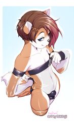 1boy femboy furry gris_swimsuit latex male male_only milo_stefferson_(character) original solo tokifuji