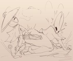 ass balls big_ass big_breasts big_butt big_penis dryvial furry furry_female hat hollow_knight hollow_knight:_silksong hornet_(hollow_knight) huge_cock large_breasts looking_pleasured male_penetrating massive_penis orgasm orgasm_face penetration penile_penetration penis_in_pussy pleasure_face pussy pussy_juice sex sherma_(hollow_knight) sketch tall_female vaginal_penetration