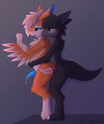 against_surface against_wall ahe_gao alley alley_sex anal anal_sex anthro anthro_on_anthro anthro_penetrated anthro_penetrating anthro_penetrating_anthro avali bedroom_eyes biped bite biting_another black_body black_fur blep blush bodily_fluids cheek_tuft chest_tuft claws clothing cum cum_in_ass cum_inside digital_drawing_(artwork) digital_media_(artwork) draggy_(draggysmut) draggyavali dragon duo erection facial_tuft fangs feathers full-length_portrait fur furred_dragon furred_scalie genital_fluids genitals gloves grey_body grey_fur handwear hi_res inner_ear_fluff internal leg_markings looking_pleasured male male/male male_penetrated male_penetrating male_penetrating_male markings mythological_creature mythological_scalie mythology narrowed_eyes neck_bite nude open_mouth orange_body orange_fur orgasm outside paws penetration penile penile_penetration penis penis_in_ass portrait precum scalie seductive sex signature smile socks_(marking) standing standing_sex tail tapering_penis teeth tongue tongue_out tuft white_body white_fur wings