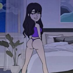 ai ai_generated animation big_ass big_booty big_butt black_hair body booty pawg phat_ass sexy_body share_my_story tagme video