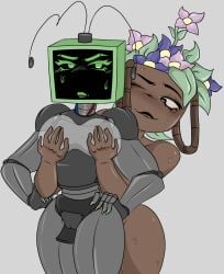 bassie_(dandy's_world) dandy's_world dandys_world roblox silicone_implant tagme vee_(dandy's_world)