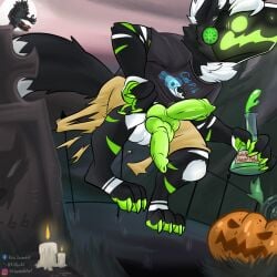 2_penises animal_genitalia anthro balls bing_(toaster_bing) canid canine chasing clothing diphallism duo erection fully_sheathed genitals hi_res imminent_sex kit_yaco knot knotted_penis machine male male/male mammal multi_erection multi_genitalia multi_knot multi_penis mythological_canine mythological_creature mythology penis penis_tip potion potion_bottle protogen sheath torn_clothing vertical_diphallism werecanid werecanine werecreature werewolf