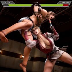 breasts julia_chang lidia_sobieska ryona tekken tekken_8 wafl4k