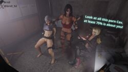 3d 3d_(artwork) 3girls abs barefoot beanie black_hair black_lipstick blender blonde_hair bottomless brazilian brazilian_female brn0 caveira_(rainbow_six) crop_top dokkaebi_(rainbow_six) dyed_hair ela_(rainbow_six) exposed_nipples facepaint fingerless_gloves fit fit_female functionally_nude functionally_nude_female glasses green_lipstick hand_on_another's_shoulder handgun hands_behind_back interrogation knee_pads korean korean_female leggings light-skinned_female light_skin long_hair nude nude_female olive_skin open_jacket painted_fingernails pistol polish polish_female pubes pubic_hair rainbow_six_siege round_glasses runny_makeup runny_mascara self_upload tactical_gear tactical_gloves tactical_nudity tactical_vest tagme text tied_hands tied_up two-tone_hair ubisoft watermark