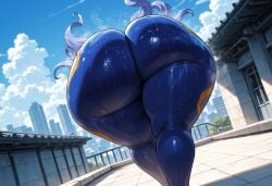 ai_generated ass_focus big_ass big_breasts big_butt big_thighs blue_eyes blue_hair boku_no_hero_academia city_background cute female female_only hadou_nejire hero_outfit_(mha) huge_ass huge_breasts huge_butt huge_thighs miyuai my_hero_academia nejire_hado nejire_hado_(hero_outfit) periwinkle_hair royal_blue_eyes sexy sexy_body superheroine thick thick_ass thick_butt thick_legs thick_thighs tight_clothing tight_fit