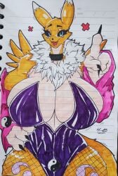 1girls abs anthro big_breasts breasts bunnysuit busty child_bearing_hips curvy curvy_figure digimon digimon_(species) enormous_breasts female female_only fishnet_stockings fishnets giant_breasts gigantic_breasts hourglass_figure huge_breasts large_breasts little_cat massive_breasts renamon stockings thick_thighs thighs voluptuous voluptuous_female wide_hips