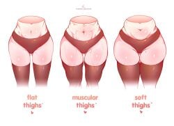 3girls female female_only flat_belly lixsium navel pale-skinned_female pale_skin panties plump_thighs red_panties soft_belly stockings thick_thighs toned_stomach toned_thighs