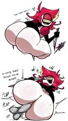 1_eye 1boy 1boy1girl 1female 1girls 1male 2026 2d 2d_(artwork) 2d_artwork anal anal_sex ass big_ass big_butt blood clothing demn demon demon_girl dialogue english english_dialogue english_text female female_penetrated hazbin_hotel huge_ass knife male male/female male_penetrating male_penetrating_female motion_lines nanodude78 niffty one_eye onomatopoeia plap plapping red_hair sharp_teeth shiny shiny_ass shiny_skin shortstack smile smiling solo text thick thick_ass thick_hips thick_legs thick_thighs thighs white_body white_skin