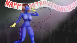 16:9 2026 4_fingers 4k absurd_res acanthurid anonymous_artist anthro background_character big_breasts birthday birthday_party blue_arms blue_body blue_breasts blue_head blue_legs blue_neck blue_scales breasts brown_hair closed_eyes electronics feet female female_(lore) female_anthro fin fingers fish genitals group hair hi_res holding_microphone holding_object marine membrane_(anatomy) microphone musical_note musical_symbol mycha_(seaf) nipples non-mammal_breasts non-mammal_nipples nude nude_anthro nude_female open_mouth regal_tang scales singing solo_focus symbol vulva widescreen yellow_body yellow_fingers yellow_hands yellow_scales