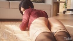 1girls 2026 3d ada_wong ada_wong_(adriana) alternate_version_available anus ass ass_shot biohazard black_hair brown_eyes clothed clothed_female dress_lift eyeshadow female female_only high_heels image_set indoors labia_majora labia_minora laying_down laying_on_ground laying_on_stomach long_eyelashes long_sleeves looking_at_viewer looking_back mascara one_shoe_on panties panties_down pantyhose pantyhose_down pussy pussy_from_behind rear_view red_bottom_heels red_eyeshadow resident_evil resident_evil_2 resident_evil_2_remake resident_evil_4 resident_evil_4_remake shoe_removed short_hair soles solo sweater sweater_dress takerskiy toes turtleneck turtleneck_sweater vagina