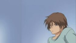 1boy animated aniyome_wa_ijippari bare_arms bare_legs bare_thighs bed bed_hair bedroom boxers boxers_(clothing) brown_hair erect_penis erect_penis_under_clothes erection hentai hentai_series horny horny_male katsuragi_tsutomu lover-in-law male male_focus male_only messy_hair morning_wood no_pants sitting sitting_on_bed sole_male solo solo_focus solo_male straight_hair tagme twitching_penis underwear