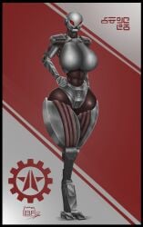 automaton_(helldivers) big_breasts ded_boris helldivers helldivers_2 robot robot_girl