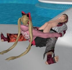 astfgl407 feet foot_fetish foot_on_face lidia_sobieska lucky_chloe tekken tekken_7 tekken_8