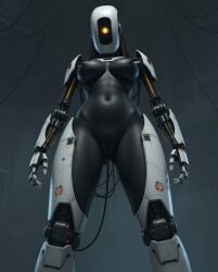 ai_generated glados nude_female portal_(series) robot robot_girl robot_humanoid rubber valve_(company)