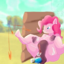 anal bananus big_anus big_pussy crotchboobs cum equine equine_pussy fat_pussy flask fortnite friendship_is_magic horse my_little_pony object_insertion pink_hair pinkie_pie_(mlp) pushing_out sagging_breasts squirting