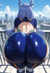 ai_generated ass ass_focus big_ass big_breasts big_butt big_thighs blue_eyes blue_hair boku_no_hero_academia city_background cute female female_only hadou_nejire hero_outfit_(mha) huge_ass huge_breasts huge_butt huge_thighs miyuai my_hero_academia nejire_hado nejire_hado_(hero_outfit) periwinkle_hair royal_blue_eyes sexy sexy_body superheroine thick thick_ass thick_butt thick_legs thick_thighs tight_clothing tight_fit