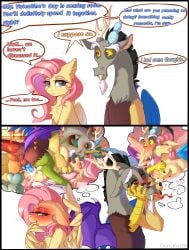 ahegao anus bed bedroom bedroom_eyes bites blushing canine_penis closed_eyes cloud_of_thoughts comic creampie cum cute cute_porn dialogue discord_(mlp) draconequus embarrassed explicit fantasy female fluttershy_(mlp) friendship_is_magic genitals heart heart_shaped_box holiday hug lineart lying_down male mlp_g4 my_little_pony nudity open_mouth pegasus penetration penis pink_cloud pony room sex shy simple_background smiling spread_wings straight tongue_out unshorn_fetlocks vaginal vaginal_creampie valentine's_day wings yuris_(artist)