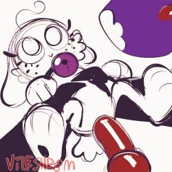 1:1 2d_animation ambiguous_gender ambiguous_penetration animated anthro artist_name bell bell_collar bileshroom black_body black_fur blinking cheek_tuft collar cutaway duo facial_tuft fleshlight_position freckled_face freckles fur genitals knot knotted_penis lagomorph leporid loop male male/ambiguous mammal penetration penis rabbit scut_tail short_tail size_difference spread_legs spreading tail text tuft white_body white_fur