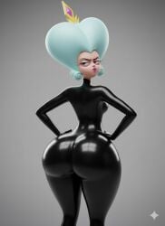 ai_generated gemini latex latex_clothing latex_suit mommy moon_butterfly pixar_style star_vs_the_forces_of_evil thick_ass