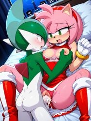 1anthro 1boy 1boy1girl 1girl 1girls ai_generated amy_rose anthro_female bed bed_sex bedroom bedroom_sex boots bra bra_down breasts_out crossover cum cum_in_pussy cum_inside cumming cumming_in_pussy cumming_in_vagina cumming_inside cumming_while_penetrating erect_nipples exposed_breasts exposed_nipples eyelashes female_anthro female_penetrated furry furry_female gallade gloves green_eyes half-closed_eyes hedgehog_girl holding_breast interspecies legs_open male/female male_penetrating male_penetrating_female male_pokemon/female_anthro missionary missionary_position missionary_sex mobian mobian_(species) nipples open_legs panties panties_aside penis_in_pussy penis_in_vagina pink_body pink_fur pink_hair pink_skin pink_skinned_female pokemon pokemon_(species) pokephilia red_eyes red_skirt sega skirt_lift sonic_(series) sonic_the_hedgehog_(series) spread_legs vaginal vaginal_penetration vaginal_sex