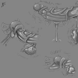 1:1 absurd_res ahe_gao anthro big_penis bodily_fluids deep_throat drooling elemental_creature excessive_saliva eye_roll fellatio female flora_fauna flora_noko flora_pirhana_noko gagging genitals glurk heart-shaped_pupils hi_res huge_cock hyper hyper_genitalia hyper_penis intersex intersex/female looking_pleasured male male/female mario_bros messy monochrome monster_girl_(genre) neck_bulge nintendo onomatopoeia oral oral_penetration penetration penile penis piranha_plant plant saliva saliva_string sex slurp sound_effects text throbb vein veiny_penis yaginoko