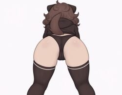 1girls ai_assisted ai_generated ass ass_focus bending_foward bending_over booty bottomwear brown_hair clothed fat_pussy female grok grok_(x) grok_ai grok_imagine mimi_(typh) no_artist tagme tail thighhighs thighs tight_clothing twerking visible_pussy