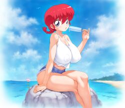 1girls alternate_version_available blue_eyes blue_eyes_female braid braided_hair braided_tail cameltoe cleavage curvy erect_nipples female ginger ginger_hair huge_areolae huge_ass huge_breasts mogudan orange_hair orange_hair_female puffy_nipples ranma-chan ranma-kun ranma_1/2 ranma_saotome red_hair red_hair_female redhead rule_63 thick_lips voluptuous wide_hips