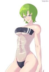 big_breasts foo_fighters gris_swimsuit jojo's_bizarre_adventure kerbylmaolmao stone_ocean swimsuit transparent_clothing