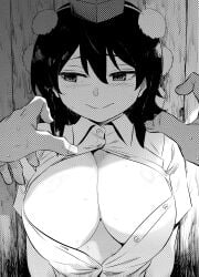 1girls breasts female female_focus hands imminent_sex male_pov partially_exposed_nipples pov shameimaru_aya shundou_heishirou tagme touhou