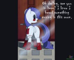 anus ass being_watched blood chains collar creepy crossover equine female friendship_is_magic mammal my_little_pony oddy_mcstrange pussy rarity_(mlp) scar undead