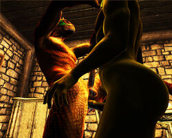 2boys 3d argonian argonian_male erect_penis erection foreskin gay green_skin intact interspecies male male/male male_only mod oblivion orc orc_male precum red_skin scaly_skin tagme the_elder_scrolls uncut unretracted_foreskin yaoi