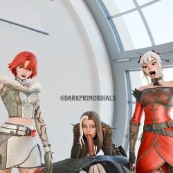 1boy 3d 3d_(artwork) 3d_model 3girls 3girls1boy aranza_(fortnite) blender blender_(software) blowjob blowjob_face blowjob_gesture blowjob_only blowjob_pov cum_on_face dark-skinned_male darkprimordials fffm_foursome fortnite fortnite:_battle_royale group_sex killian_(fortnite) latina pale-skinned_female rosalind_(fortnite) sanni_(fortnite) smile smiley_face smiling video_game_character video_games