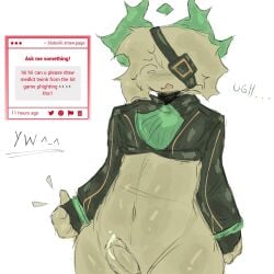 1boy ass bluboiiii colored colored_sketch cum cum_dripping dick eyepatch horns medkit_(phighting) penis phighting request roblox roblox_game robloxian self_upload shirt_lift stomach strawpage strawpage_request suit suit_and_tie thick_ass thick_thighs thighs white_body white_fur