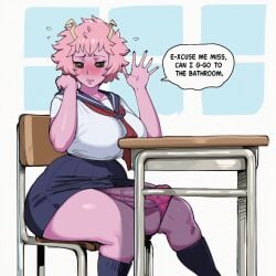 mina ashido from boku no hero academia by cucumber king