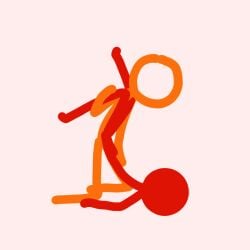 alan_becker animated belly_bulge hobin_ loop looping_animation orange_body orange_skin red_(avm) red_body red_skin simple_background stickfigure stickman tagme the_second_coming_(animator_vs_animation)