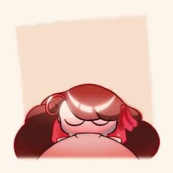 1boy 1girls ahoge animated bee_(bee_and_puppycat) bee_and_puppycat blowjob blush brown_hair closed_eyes cum cumdrip fellatio hairbow long_hair looping_animation male_pov mysticalgarnet penis pov puffy_short_sleeves puffy_sleeves red_bow red_dress saliva_string short_sleeves simple_background sloppy sound sound_edit sound_effects straight tagme third-party_edit video wallnut9_9