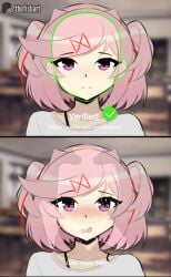 natsuki (doki doki literature club) from doki doki literature club by thefishart