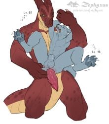 2026 anal anal_sex animal_genitalia anthro anthro_on_anthro anthro_penetrated anthro_penetrating anthro_penetrating_anthro anus balls biped bodily_fluids canid canine carrying_another carrying_partner claws closed_eyes countershade_torso countershading digital_media_(artwork) digitigrade dominant duo finger_claws fur gay gay_male genital_fluids genital_slit genitals green_eyes grey_balls grey_body grey_fur grey_sheath horn interspecies larger_dom larger_male level_difference level_drain level_number male male/male male_anthro male_penetrated male_penetrating male_penetrating_male mammal monotone_background multicolored_body mythological_canine mythological_creature mythology nude_anthro nude_male paws penetration penile penile_penetration penis_in_ass precum red_body reverse_stand_and_carry_position scalie sex sheath simple_background size_difference smaller_male smaller_penetrated smile standing standing_sex tan_body toe_claws two_tone_body werecanid werecanine werecreature werewolf white_background yaoi zephyxus