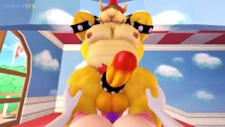 1boy 1girls 3d 3d_animation anal anal_sex animated balls big_breasts big_penis bowser breasts cock_ring countersfm cum cum_while_penetrated cumming_from_anal_sex cumming_while_penetrating digital_media dilf ejaculation ejaculation_while_penetrated female female_pov huge_breasts huge_cock huge_penis large_breasts large_penis male male_focus mario_(series) mp4 nipples pegging penis pov princess_peach sex solo_focus sound straight strap-on strapon video
