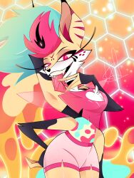 beelzebub beelzebub_(helluva_boss) canine fanart furry furry_female hellhound helluva_boss helluvabossfanart red_eyes sexy tongue_out