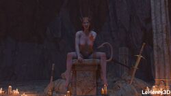 1girls 3d areolae axe baldur's_gate baldur's_gate_3 beckoning breasts candles completely_naked completely_nude demon demon_eyes demon_girl demon_horns demon_tail detailed_background dungeons_and_dragons fangs female female_focus female_only forgotten_realms hi_res high_resolution highres horns large_breasts lehenry3d mizora naked nipples nude orange_eyes pillar pointy_ears rocks solo solo_focus sword wizards_of_the_coast