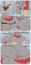 1girls anthro ass ass_expansion ass_growth big_ass big_breasts big_butt breast_expansion breast_growth breast_inflation breasts butt butt_expansion butt_growth butt_inflation canid canine canis clothing colossal_ass comic digital_media_(artwork) enormous_ass enormous_butt expansion female female_only giant_ass gigantic_ass gigantic_butt growth hi_res huge_ass huge_breasts huge_butt hyper hyper_ass hyper_breasts hyper_butt inflation jaeh large_ass large_breasts large_butt mammal massive_ass massive_butt original original_character solo sound_effects thick_thighs tight_clothing torn_clothing wide_hips wolf zhara