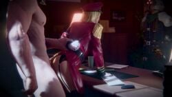 1boy 1girls 3d 3d_animation animated blonde_female blonde_hair clothed_female_nude_male female female_penetrated final_fantasy final_fantasy_vii final_fantasy_vii_remake fucked_from_behind initial_a light-skinned_female longer_than_30_seconds masked_male milf no_sound office penetration sex sex_from_behind shinra_commander short_video shorter_than_one_minute straight straight_sex tagme video