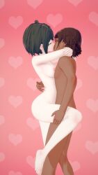 3d asahina_yuta completely_nude danganronpa danganronpa_ultra_despair_girls dark-skinned_male heart interracial kissing koikatsu light-skinned_female naegi_komaru nude sex smooth_skin