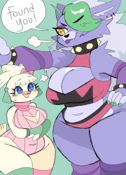 2girls :p animatronic anthro arm_warmers avian beak big_breasts blue_eyes blush boob_window bow breasts canid canine canis chicken cleavage cleavage_cutout clothed clothing crop_top curvaceous curvy cute dialogue duo ear_piercing earrings english_text eyelashes eyeshadow female female_only fingernails five_nights_at_freddy's five_nights_at_freddy's:_security_breach fur furry furry_only glamrock_chica_(fnaf) green_fingernails green_hair green_nails hi_res huge_breasts huge_hips huge_thighs larger_female leg_warmers leotard nails open_mouth painted_fingernails painted_nails puppychan purple_fur purple_hair purple_tongue roxanne_wolf_(fnaf) size_difference smaller_female smile speech_bubble spiked_bracelet spiked_collar sweat text text_bubble thick thick_thighs thighhighs tied_hair tongue tongue_out white_fur white_hair wide_hips wolf wolf_ears wolf_tail yellow_eyes